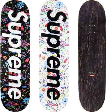 Supreme Airbrushed Floral Skateboard