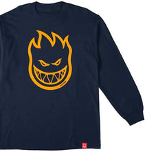 Spitfire Bighead Long Sleeve Tee Navy Yellow