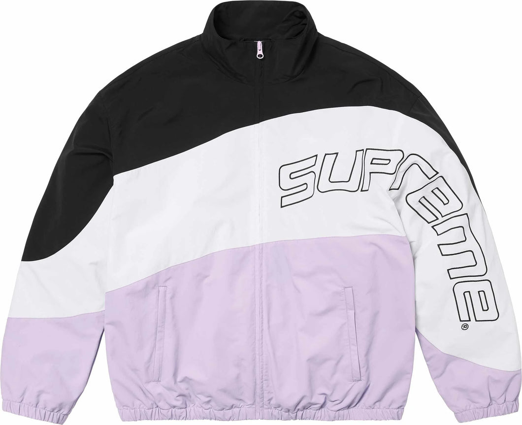 Supreme Curve Track Jacket Purple