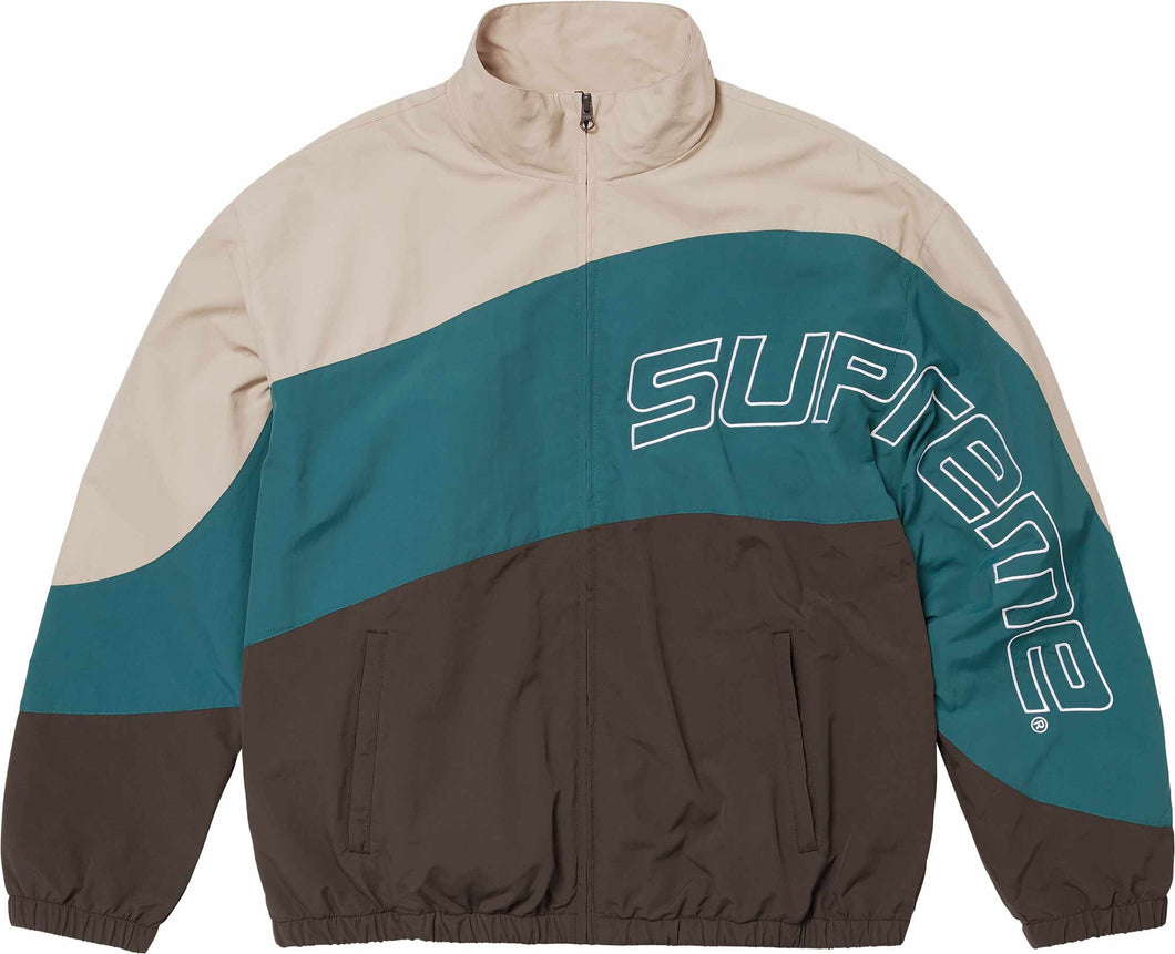 Supreme Curve Track Jacket Brown