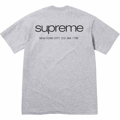 Supreme NYC Tee Heather Grey