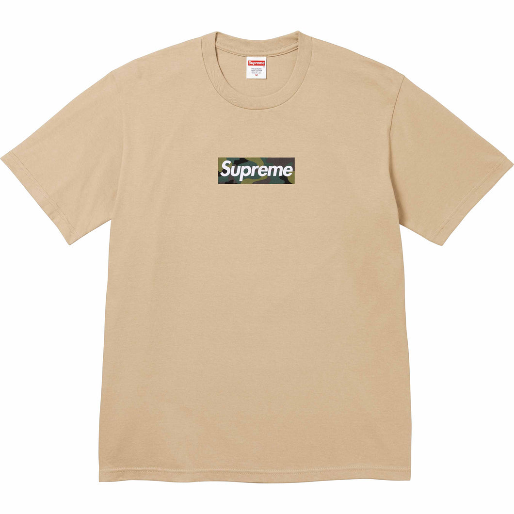 Supreme Camo Box Logo Tee Khaki