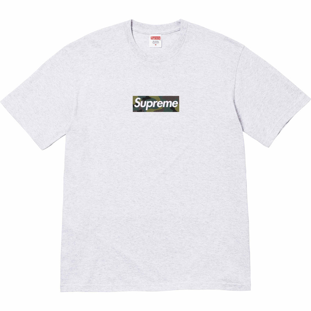 Supreme Camo Box Logo Tee Ash