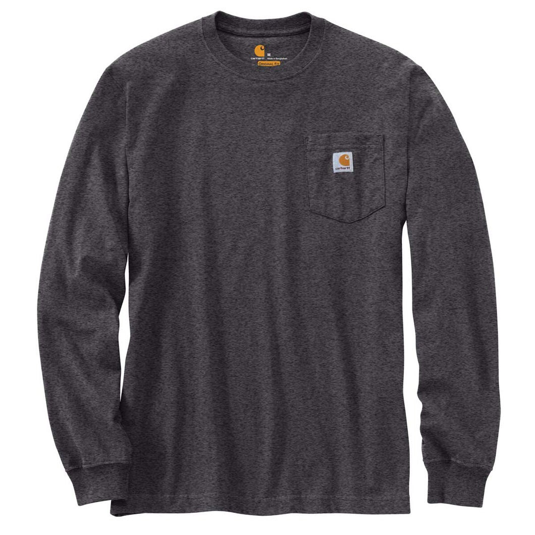 Carhartt Loose Fit Heavyweight L/S Pocket Tee Dark Grey