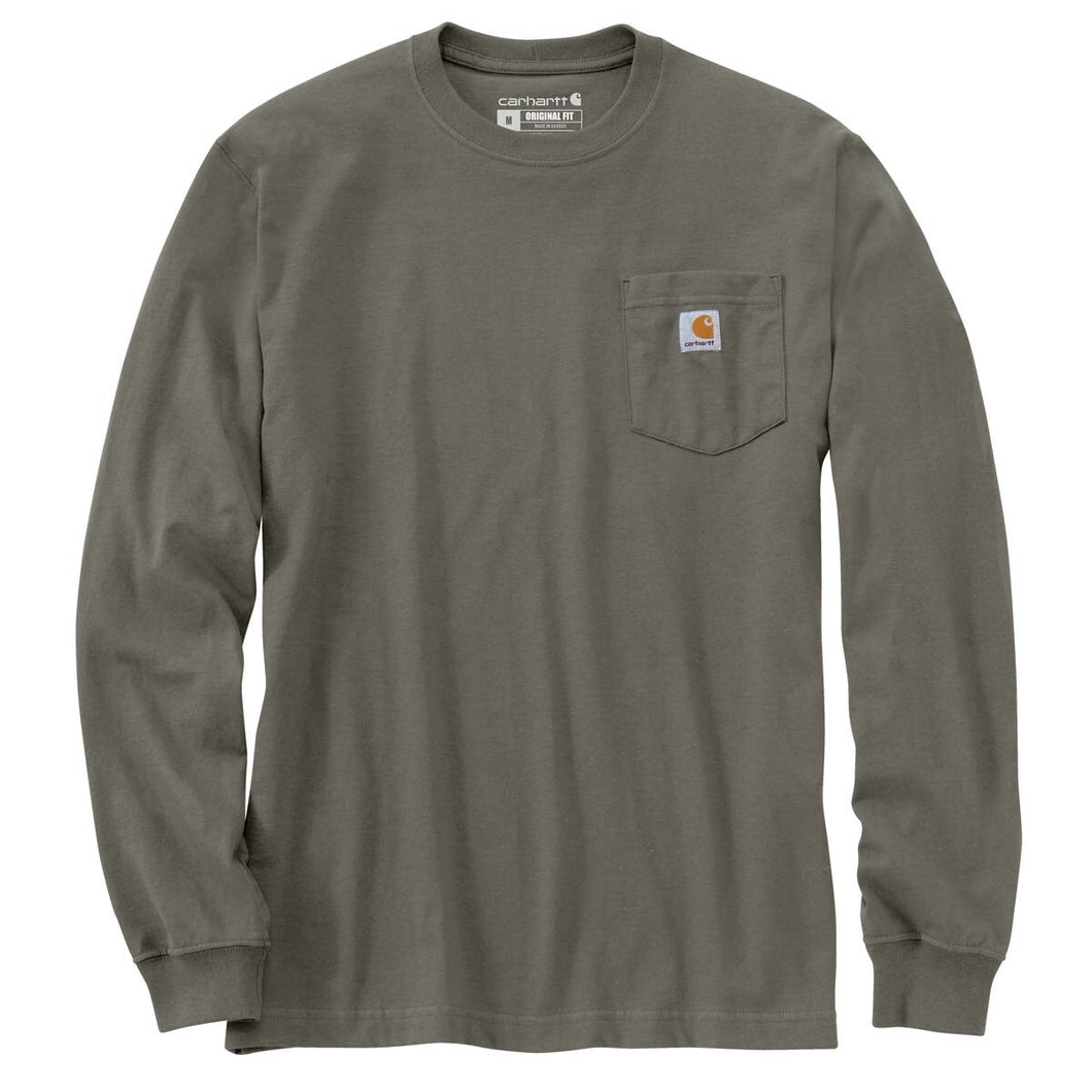 Carhartt Loose Fit Heavyweight L/S Pocket Tee Olive