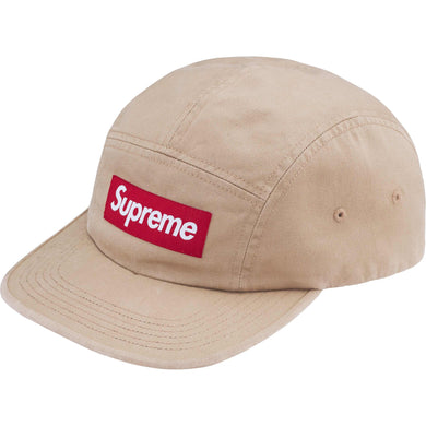 Supreme FW24 Washed Chino Twill Camp Cap Tan