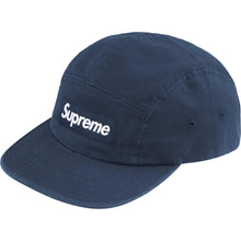 Supreme FW24 Washed Chino Twill Camp Cap Navy