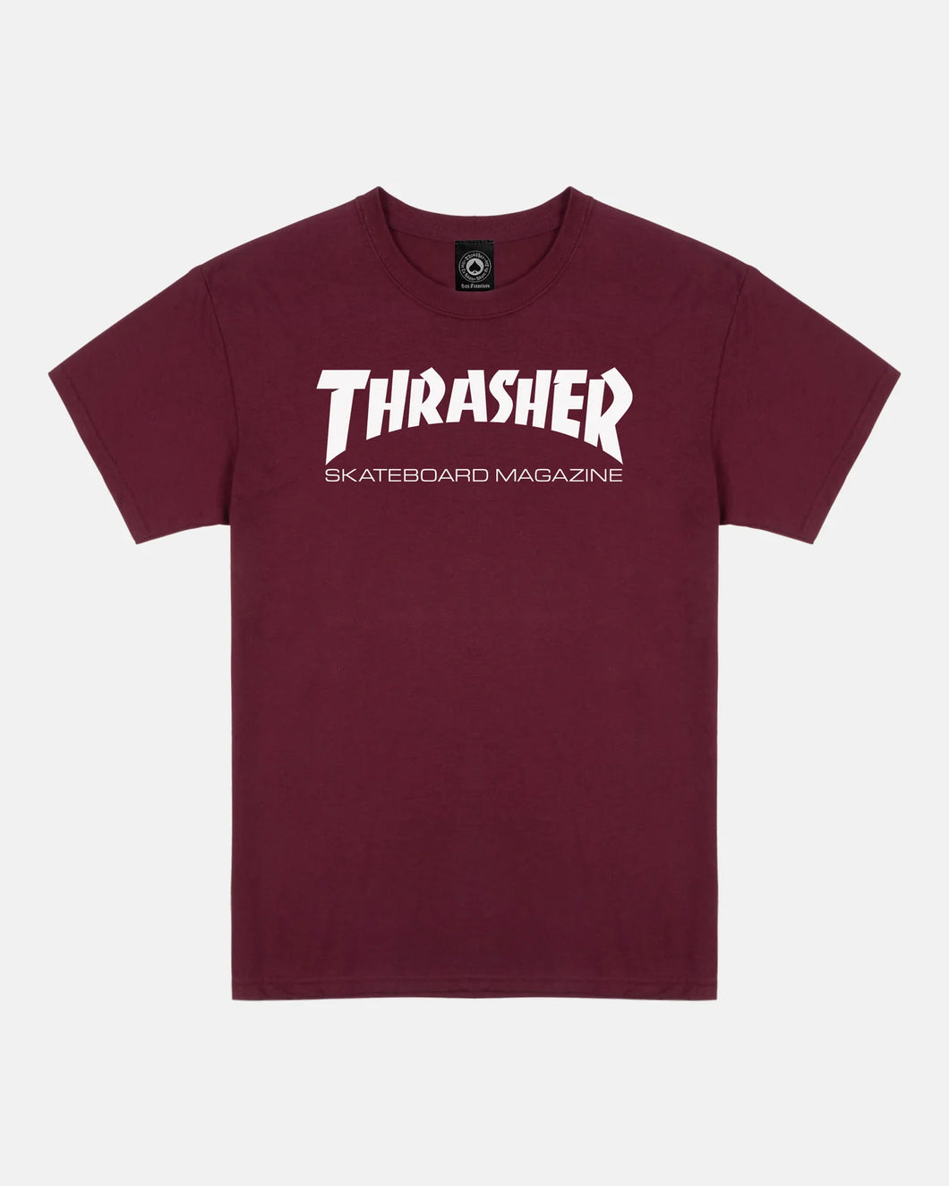 Thrasher Mag Logo Outline Tee Maroon