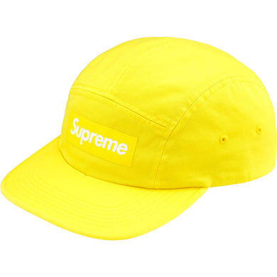 Supreme FW24 Washed Chino Twill Camp Cap Yellow