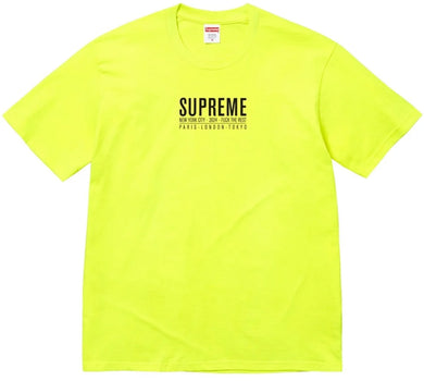 Supreme Paris Tee Yellow
