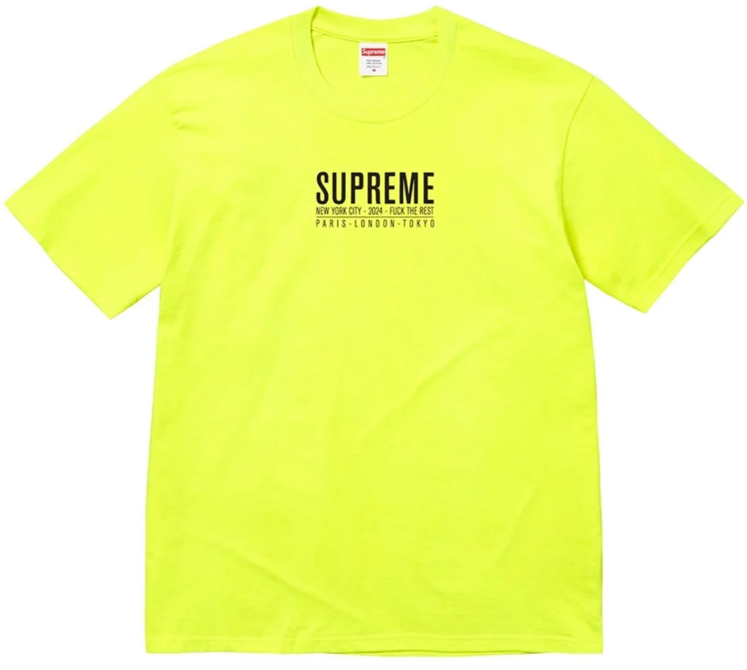 Supreme Paris Tee Yellow