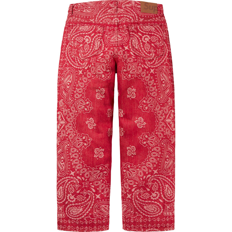 Supreme Bandana Jacquard Baggy Jean Red – BASEMENT_HK