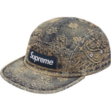 Supreme Bandana Jacquard Denim Camp Cap Indigo