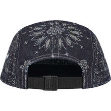 Supreme Bandana Jacquard Denim Camp Cap Blue