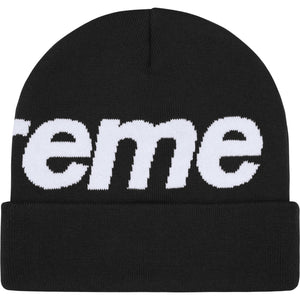 Supreme Big Logo Beanie Black