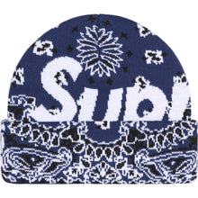 Supreme Big Logo Beanie Navy Bandana