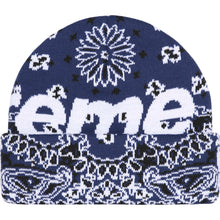 Supreme Big Logo Beanie Navy Bandana