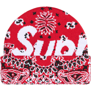 Supreme Big Logo Beanie Red Bandana