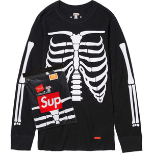 Supreme® Hanes® Bones Thermal Crew (1 Pack) Black