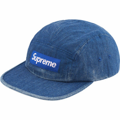 Supreme Coated Denim Camp Cap Royal