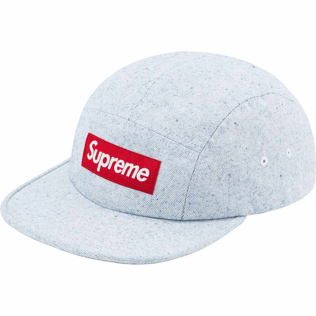 Supreme Coated Denim Camp Cap Blue