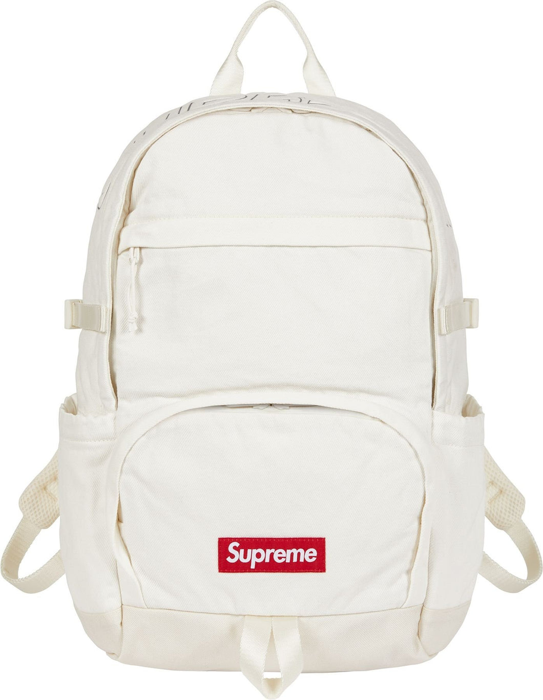 Supreme FW25 Denim Backpack White