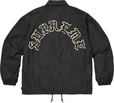 Supreme Old English Arc Coaches Jacket Black