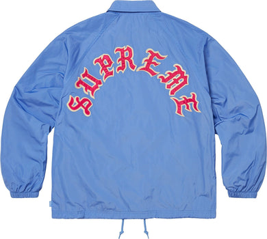 Supreme Old English Arc Coaches Jacket Light Blue