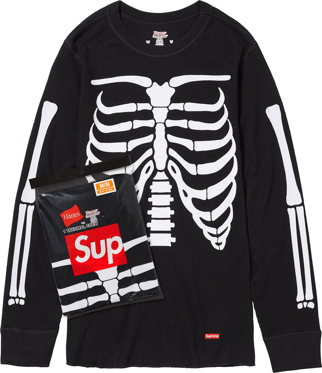 Supreme® Hanes® Bones Thermal Crew (1 Pack) Black