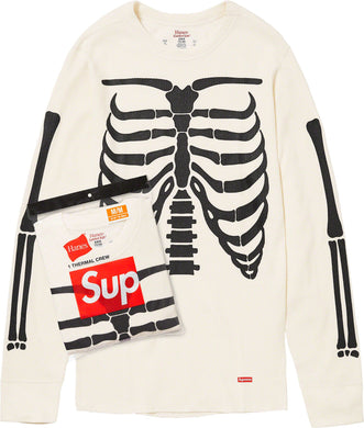 Supreme® Hanes® Bones Thermal Crew (1 Pack) White