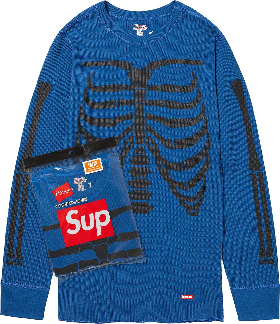 Supreme® Hanes® Bones Thermal Crew (1 Pack) Blue