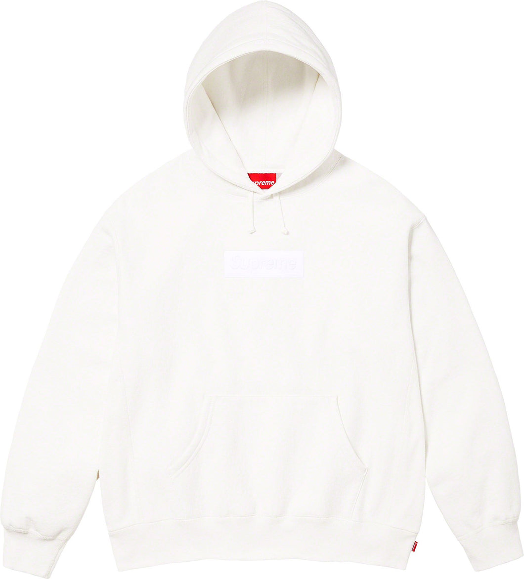 Supreme Box Logo Hooded Sweatshirt White FW23