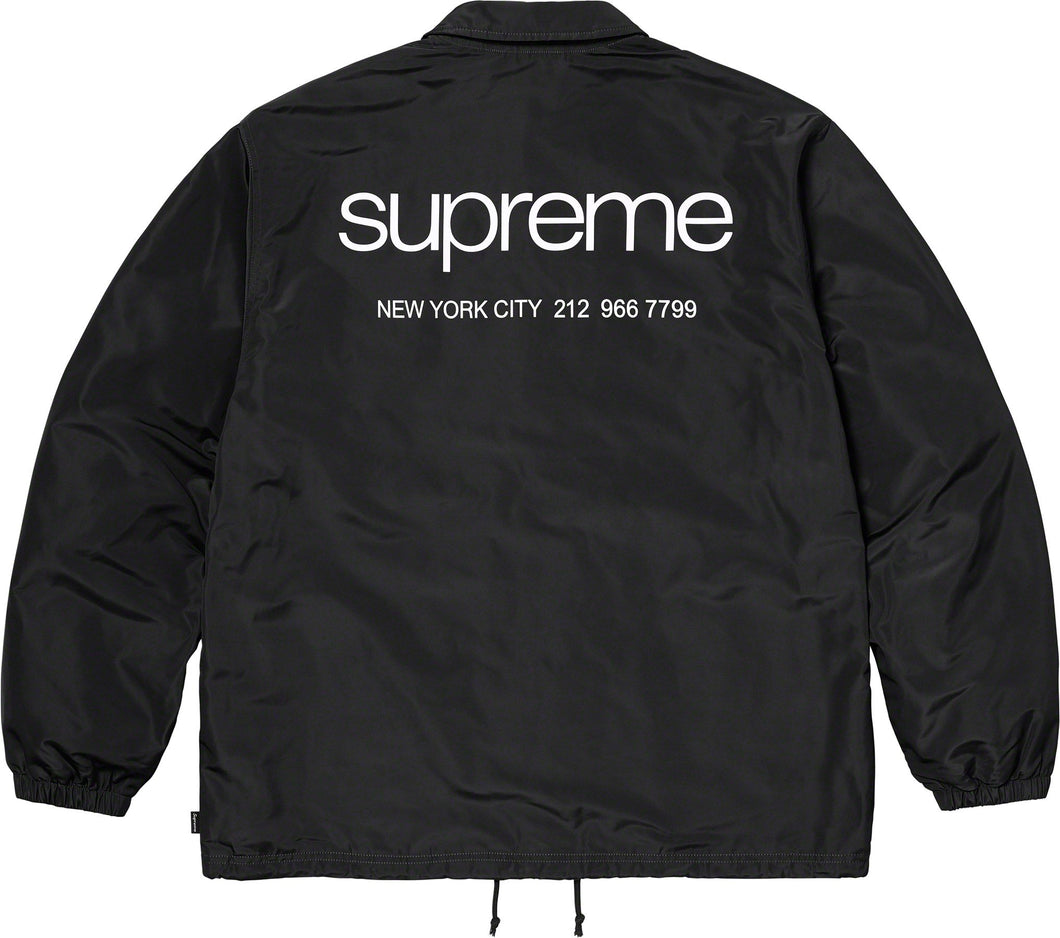 Supreme NYC Coaches Jacket Black