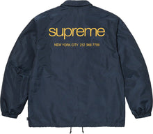 Supreme NYC Coaches Jacket Navy