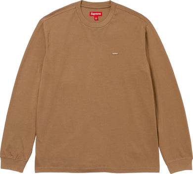 Supreme Small Box LS Tee Brown