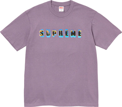 Supreme Stencil Tee Purple