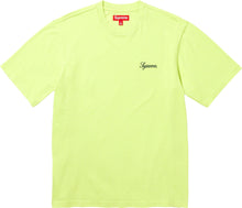 Supreme Washed Script SS Top Lime