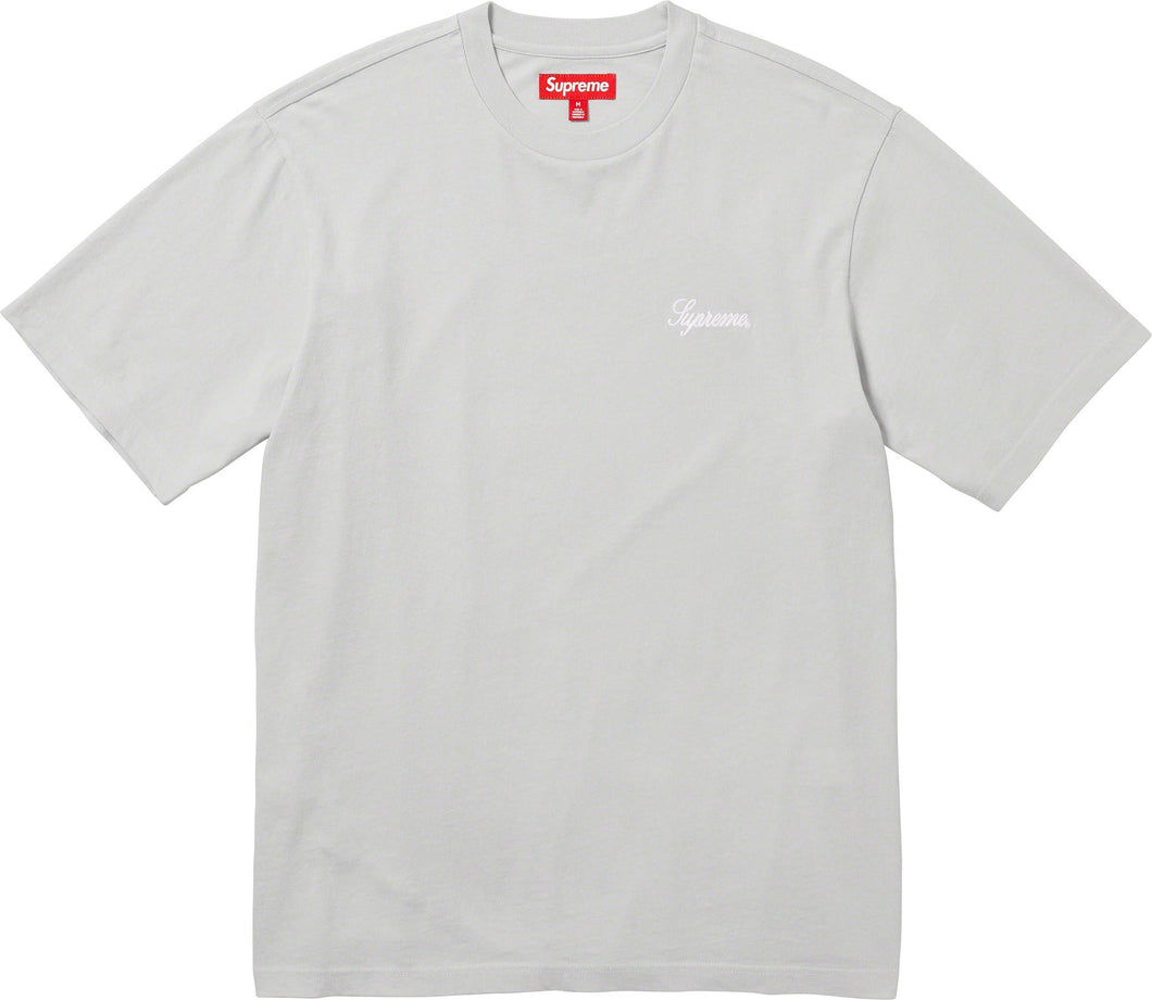 Supreme Washed Script SS Top Grey
