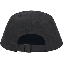 Supreme Jacquard Logos Denim Camp Cap Black