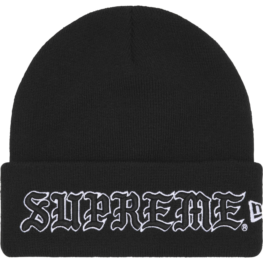 Supreme New Era® Old English Beanie Black