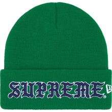 Supreme New Era® Old English Beanie Green