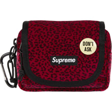 Supreme Velvet Mini Pouch Red Leopard