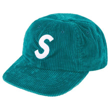 Supreme S Logo Corduory 6-Panel Aqua