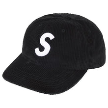 Supreme S Logo Corduory 6-Panel Black