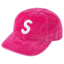 Supreme S Logo Corduory 6-Panel Magenta