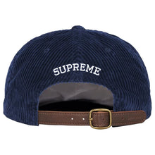 Supreme S Logo Corduory 6-Panel Navy