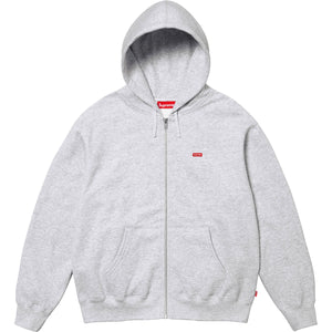 Supreme Small Box Zip Up Hooded Sweatshirt Grey