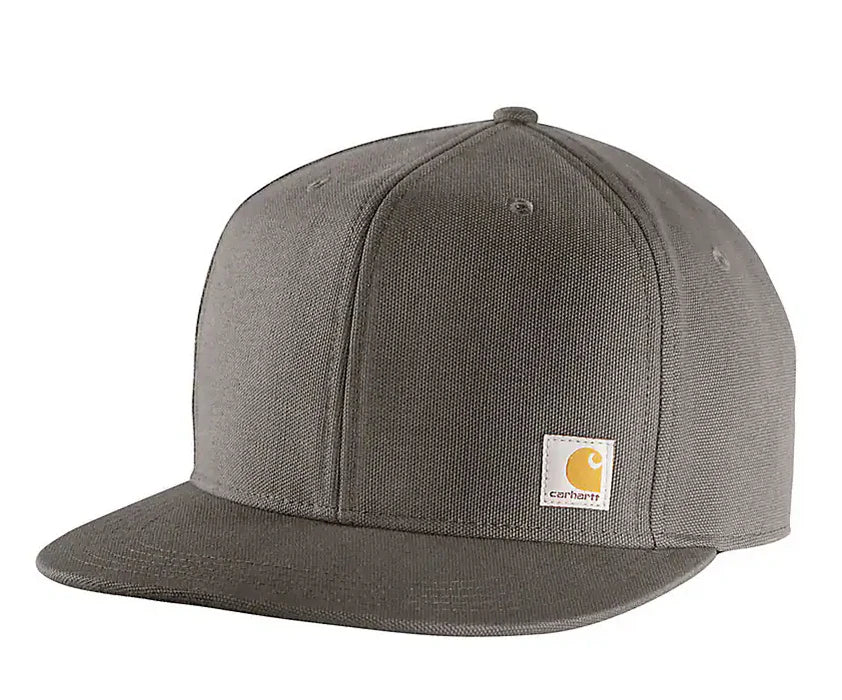 Carhartt Firm Duck Flat Brim Cap Gravel
