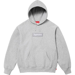 Supreme Box Logo Hooded Sweatshirt Heather Grey FW24