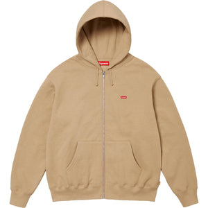 Supreme Small Box Zip Up Hooded Sweatshirt Tan